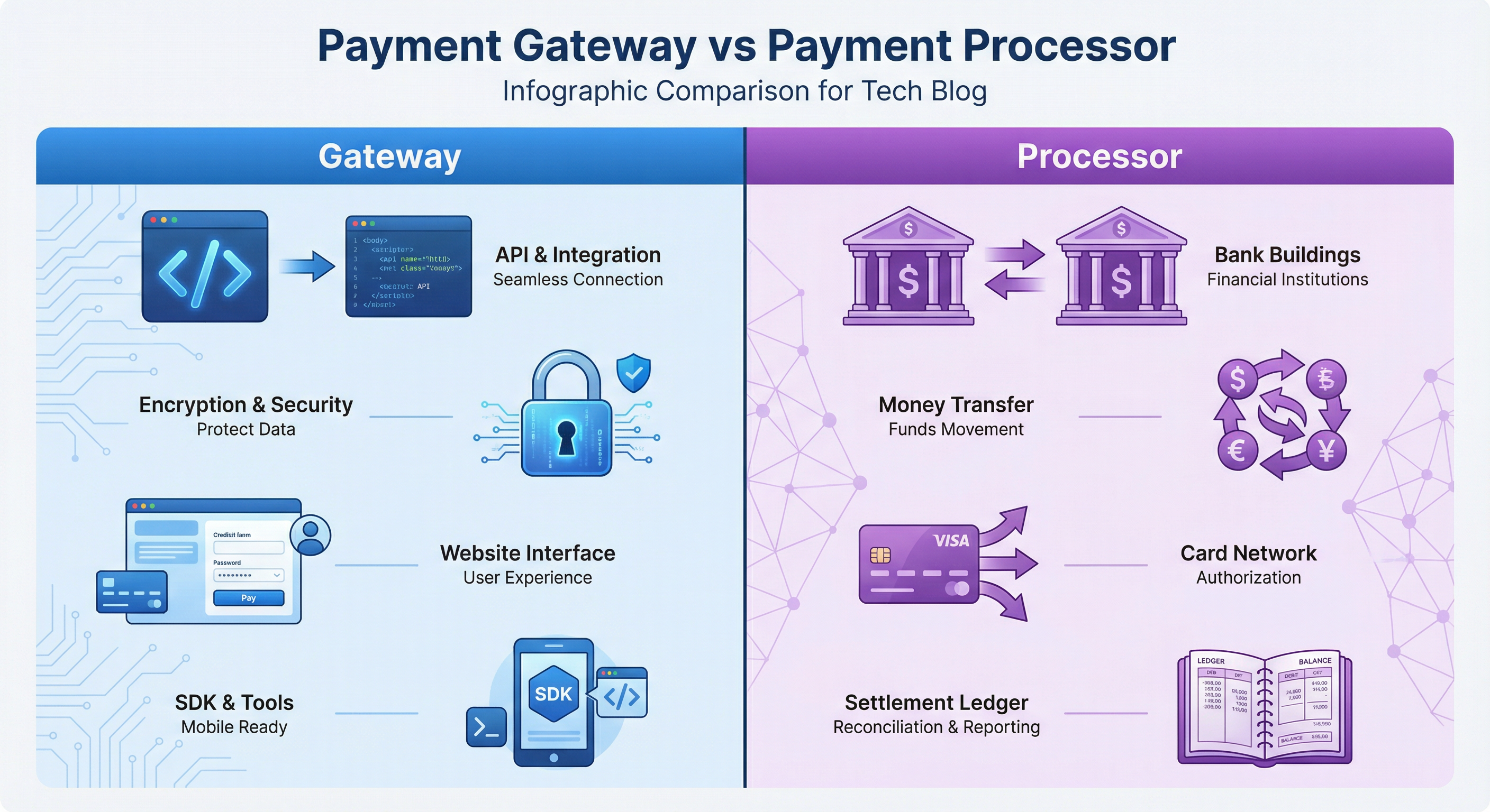 Gateway vs Processor Comparison